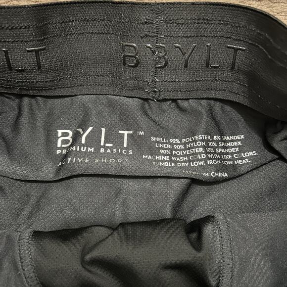 BYLT Premium Basics Mens Med Active Training Shorts Drawstring Lined Cloud Dye - Picture 5 of 7